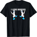 I LOVE BOOBIES Funny Blue-Footed Boobies T-Shirt