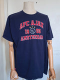 AFC Ajax Amsterdam Graphic T-Shirt Men’s Navy Soccer Fan Tee Size 2XL