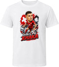 Granit Xhaka, Switzerland Caricature Soccer 2026 T Shirt