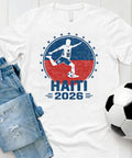 Haiti 2026 World Soccer TShirt Futbol Shirt Hatian Flag Tee Gildan Unisex