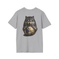 Bosnia Herzegovina Wolf Soccer Ball T-Shirt Football Fan Graphic Tee Back Print