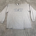 VTG New York Giants Shirt Men's XL Gray Long Sleeve Tee Cotton Polyester