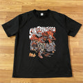 San Francisco Skeleton Black Graphic Design T Shirt Large Dry-fit Material 49ers