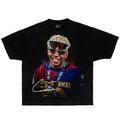Lamine Yamal Barcelona Vintage Football Graphic T-Shirt Black – Soccer