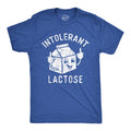 Mens Funny T Shirts Intolerant Lactose Sarcastic Milk Graphic Novelty Tee for