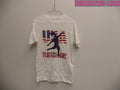 Stain-Unisex Small Short Sleeve White T-Shirt USA Soccer Play Like a Girl