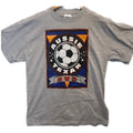 Tultex Graphic T Shirt Mens Large Gray Soccer 3v3 Casual Short Sleeve Tee