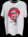 Vintage 90s Atlanta Falcons Prime Time “Neon”Deion Sanders Rare Large T-Shirt