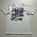 Vintage 90s Umbro T Shirt Mens Size Large Made In USA Distressed Soccer Promo