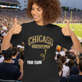 Vintage 2026 Football Playoffs Shirt,Custom Retro Sports Graphic Tee, Blk Tshirt
