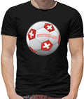 Switzerland Football Flag Mens T-Shirt - Swiss - Suisse - World Cup - Soccer