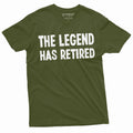 Men's Retirement Shirt The Legend Has Retired T-Shirt Funny Retirement Tee