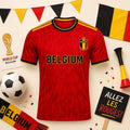 Personalized Belgium Soccer Jersey, Football Fan Gift for Father, Husband, Boyfr