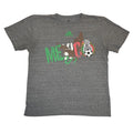 Adidas Mexico National Soccer Team Graphic T Shirt Mens Gray Short Sleeve Tee