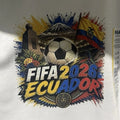 MAKE MARKET Men’s FIFA 2026 Ecuador Soccer Graphic Print White T-Shirt L Regular