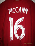 ADIDAS MLS ATLANTA UNITED MCCANN 16 RED COTTON  SHORT SLEEVE T-SHIRT SIZE 2XL
