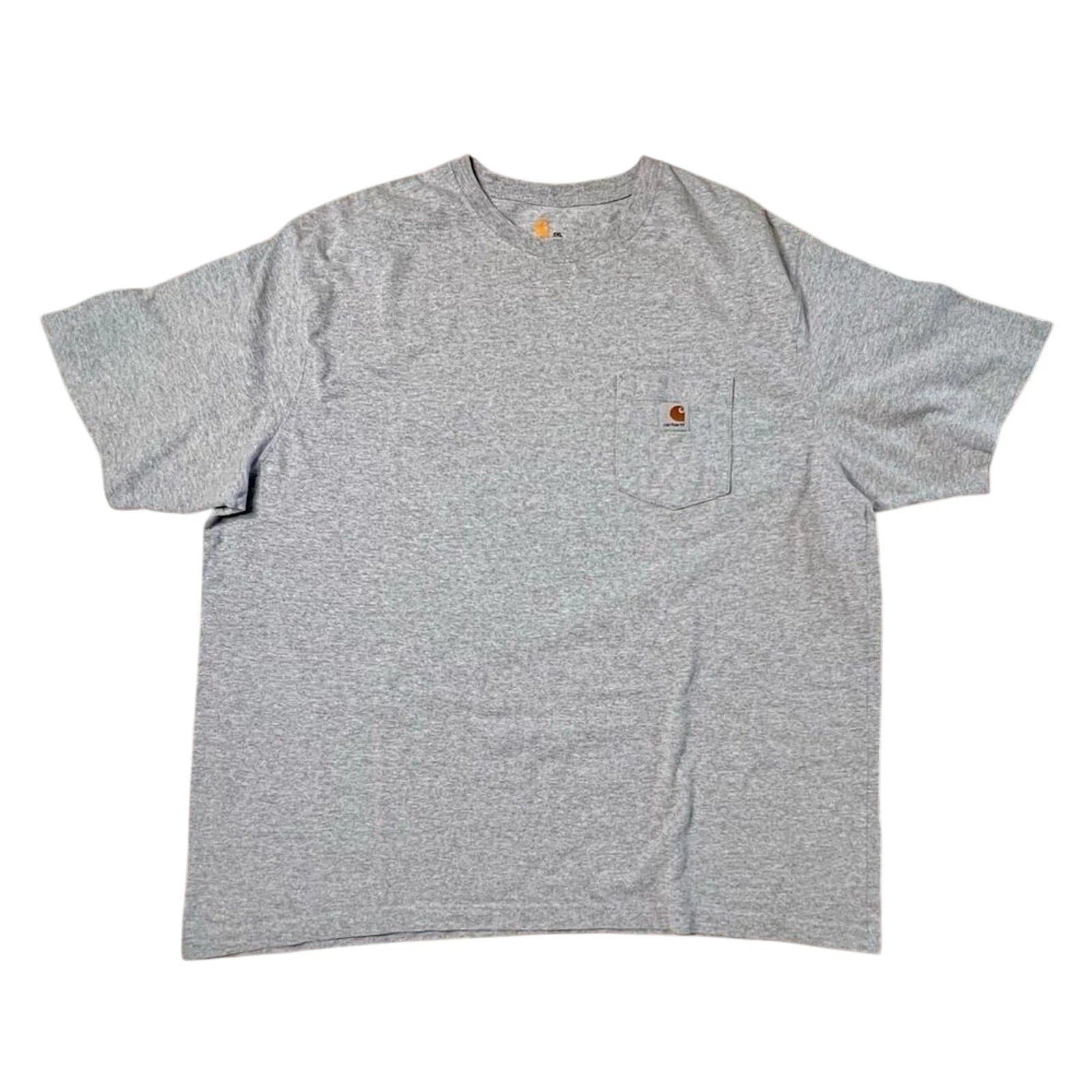 Carhartt Grey Heavyweight Loose Fit Pocket T-Shirt 2XL Workwear Casual Blokecore