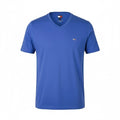 Tommy Jeans Slim Jasper Men’s T-Shirt L Blue Melange V-Neck Tricot Short Sleeve