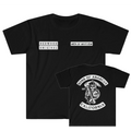 SONS OF ANARCHY (SOA) REAPER PATCH REDWOOD ORIGINAL MEN OF MAYHEM T SHIRT