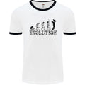 Father And Son Evolution Fathers Day Dad Mens Ringer T-Shirt