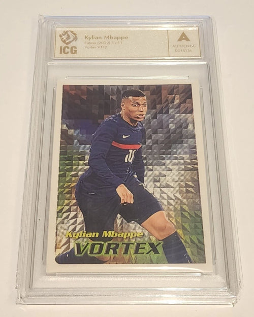 2022 Futera Fans Selection Series 2 Soccer Vortex Kylian Mbappe 01/01