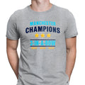 Champions 3 In A Row Unisex T Shirt Football Soccer Fan Trophy Tee #DNE