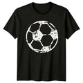 Vintage Distressed Soccer Ball Graphic Football T-Shirt Soccer Football Sports