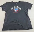 Distressed Fanatics Dallas FC Logo Mens XL Black Soccer Team T-shirt