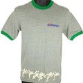 Vintage Hanes Soccer T Shirt Mens Size Small 80s Futbal Ringer Tee Made In USA