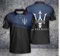 Custom Name Men's Maserati Logo Polo Shirt Gifts - All Size S-5XL