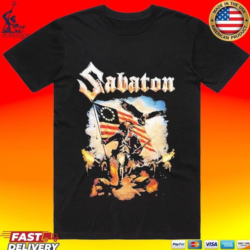 Sabaton Usa Happy 4th Of July 2026 Liberty Of Death T-shirt