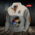 Jayhawks Basketball Corduroy Stand Collar Sweatshirt
