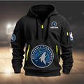 Personalize Minnesota Basketball Team Quarter Zip Hoodie