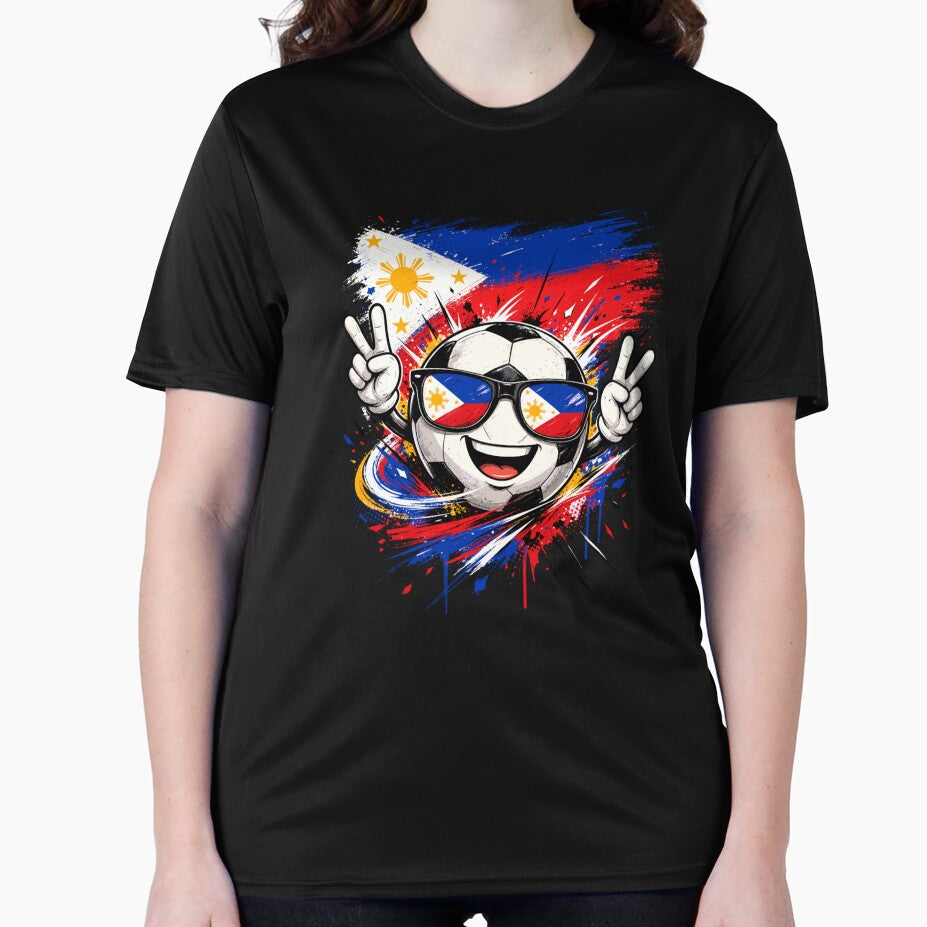 Philippines Flag Soccer Ball Filipino Football Fan Cartoon Design by kiralynstration