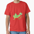 Cute green happy grasshopper cartoon by FrogFactory