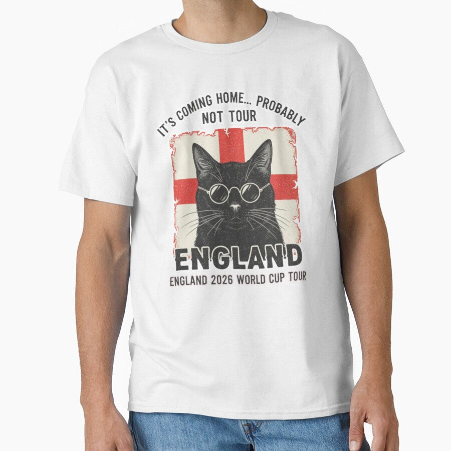 It’s Coming Home… Probably Not Tour — England Rock World Cup Shirt by catastrocat