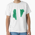 Nigeria Flag map tshirt distressed vintage by farhanhafeez