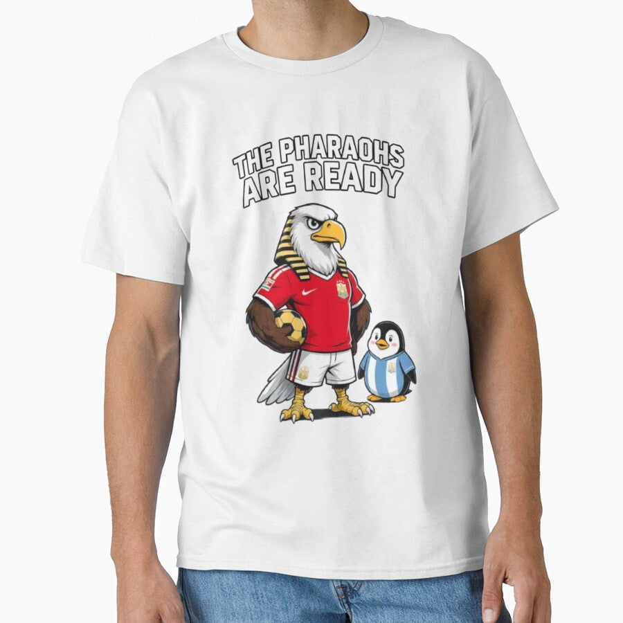 The Pharaohs Are Ready Egypt Soccer Eagle National Team Football Tshirt by BodaZZ