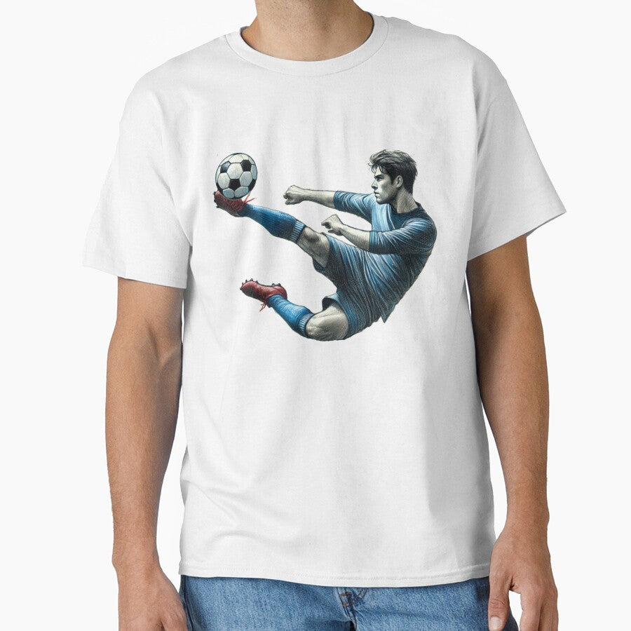 Scissor Kick Soccer Art – Dynamic Football Action Moment by denip