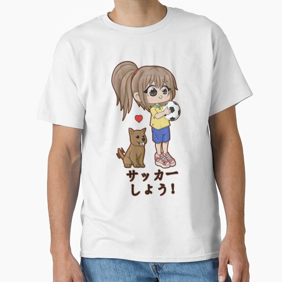 Soccer Girl Cute Anime Chibi Sports Art by LucianaMoraes
