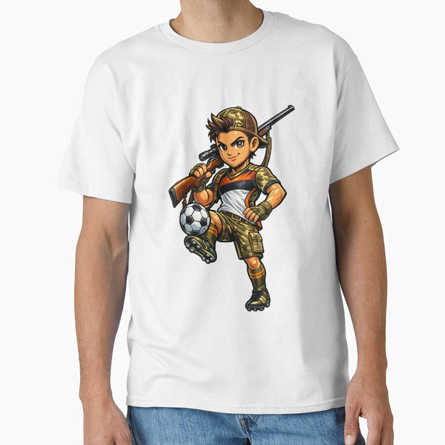 Funny Soccer Hunter by AlexLineArt
