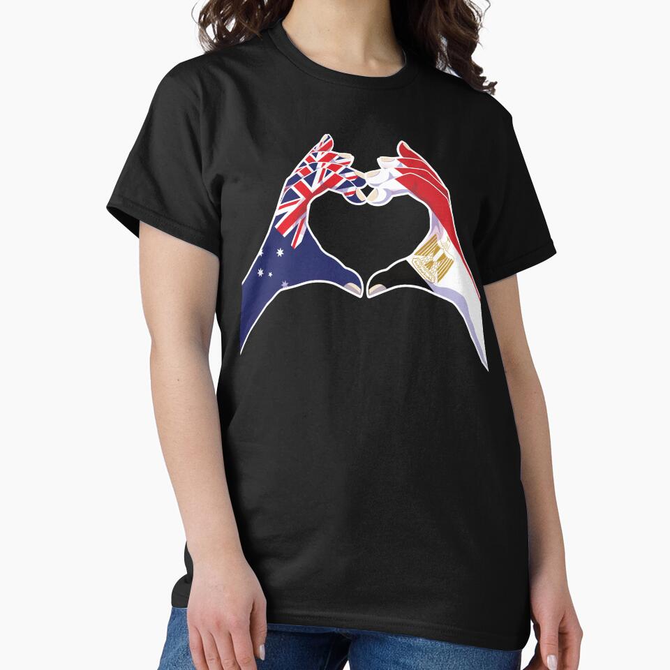 Egypt Egyptian Australian Australia Love Heart Peace by FlagX