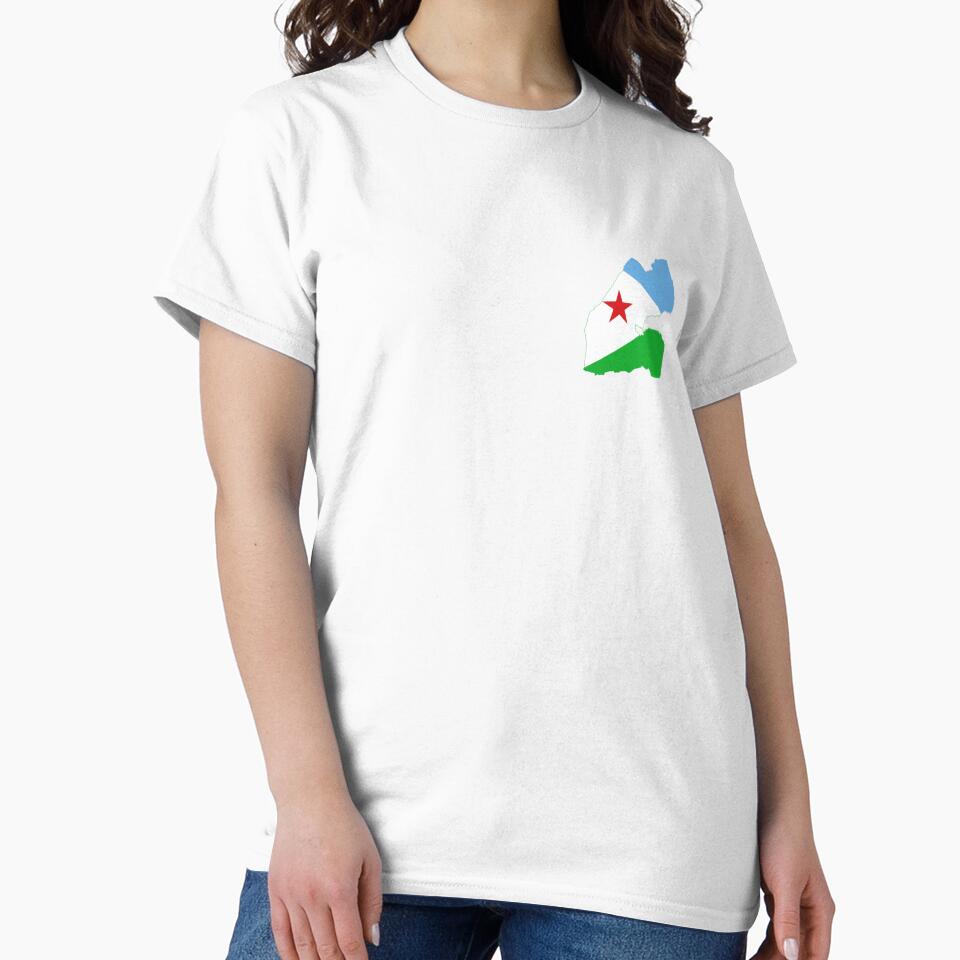 Flag Map of Djibouti by feether-store