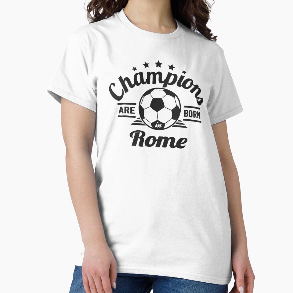 Champions Are Born In Rome , football fans vintage gift by lamjar-art