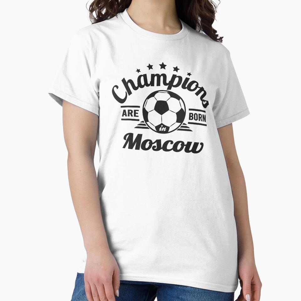 Champions Are Born In Moscow , football fans vintage gift by lamjar-art