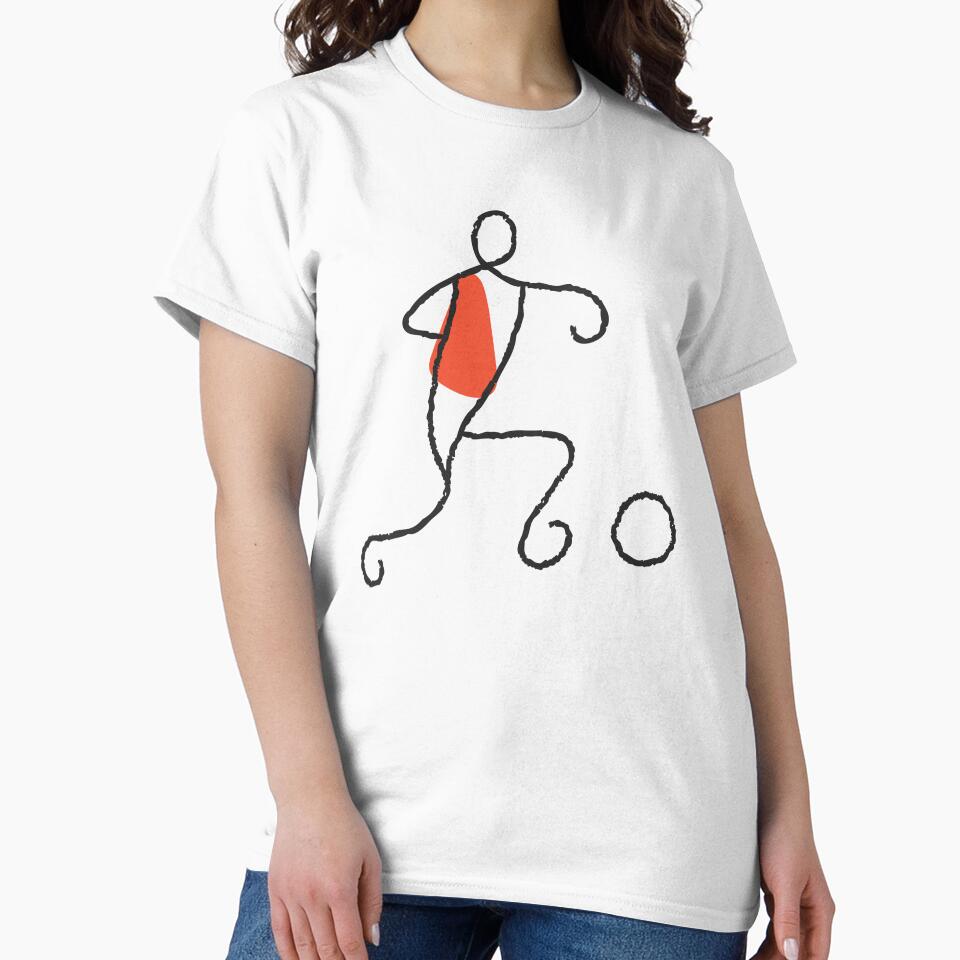 Minimalist Football Player World Cup Print by missbobbit