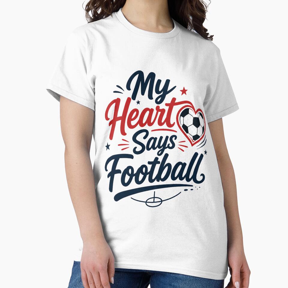 My Heart Says Football Design by StyleLap
