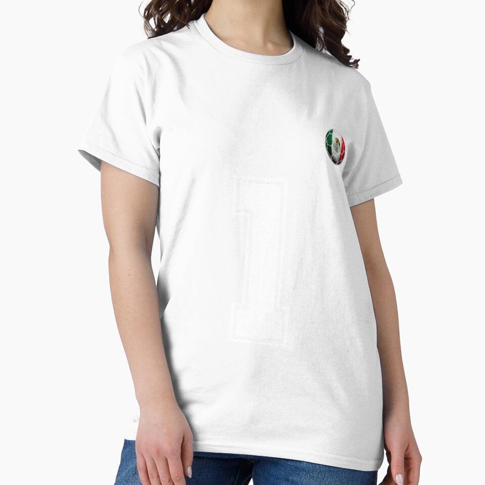Number 1 Mexico Flag Football Fan by BernoNickel