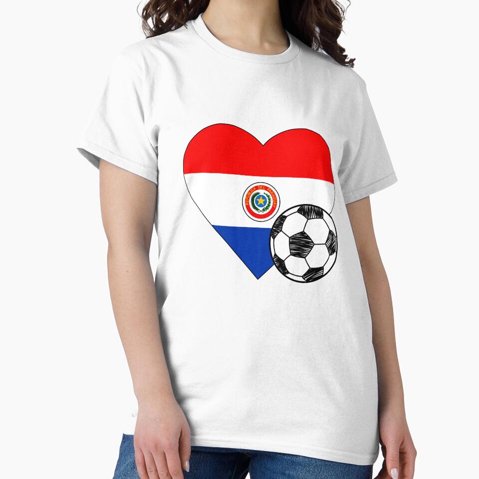 Paraguay Soccer Heart Design by FinalScoreClub