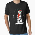 Funny Christmas Soccer Ball Snowman Santa Tshirt by thuthuatna